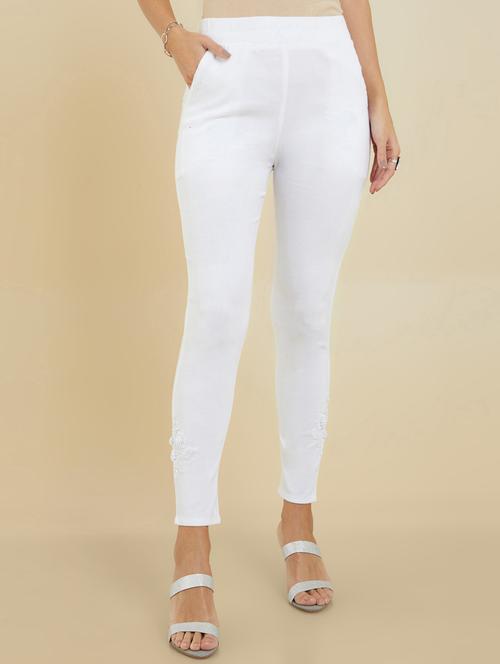 ankle length solid legging - 19658982 - Very Small Image - 1