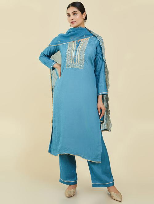 embroidered unstitched suit - 19659057 - Very Small Image - 1