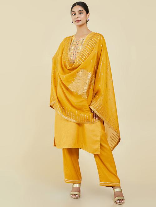 embroidered unstitched suit - 19659060 - Very Small Image - 1
