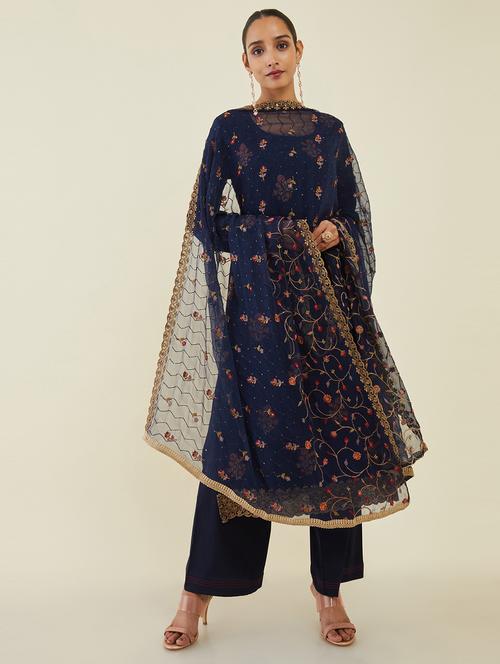 embroidered unstitched suit - 19659106 - Very Small Image - 1
