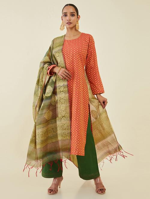 zari salwar suit unstitched suit - 19659131 - Very Small Image - 1