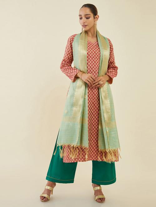 zari work salwar suit unstitched suit - 19659141 - Very Small Image - 1
