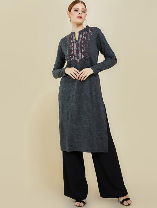 women's a-line kurta - 19659216 - Very Small Image - 1