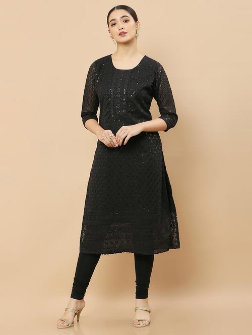 women's straight kurta - 19659268 - Very Small Image - 1