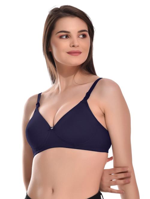 black cotton blend tshirt bra - 19660617 - Very Small Image - 1