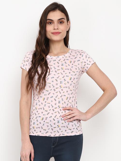 women all over print short sleeves t-shirt - 19660756 - Very Small Image - 1