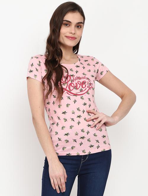 women's all over print boat neck t-shirt - 19660761 - Very Small Image - 1