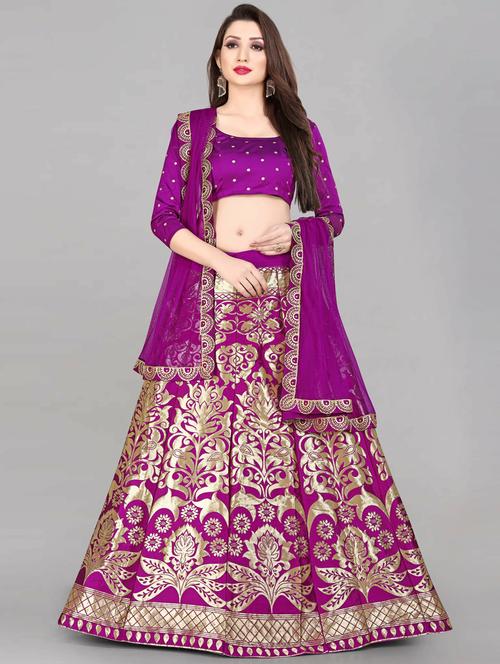 semi stitched lehenga choli with dupatta set - 19660881 - Very Small Image - 1