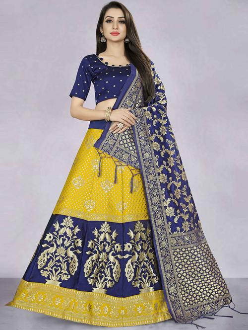 semi stitched lehenga choli with dupatta set - 19660888 - Very Small Image - 1