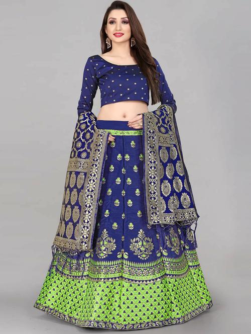 semi stitched lehenga choli with dupatta set - 19660913 - Very Small Image - 1