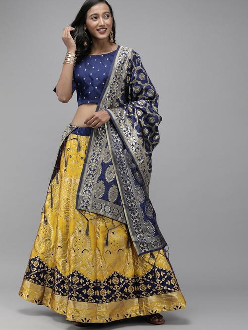 self designed flared semi-stitched lehenga - 19661127 - Very Small Image - 1