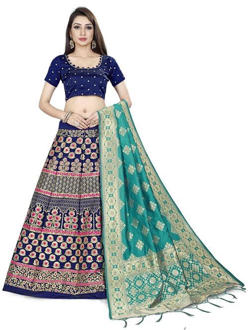 self designed flared semi-stitched lehenga - 19661147 - Very Small Image - 1