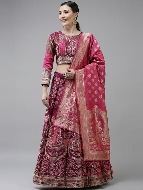 self designed flared semi-stitched lehenga - 19661437 - Very Small Image - 1