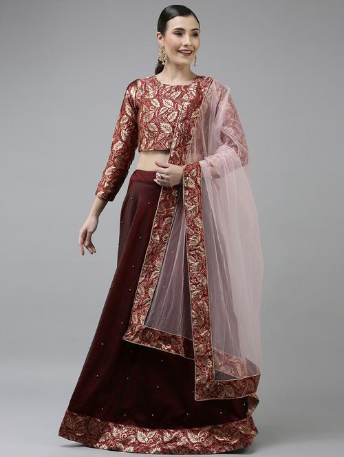 self designed flared semi-stitched lehenga - 19661446 - Very Small Image - 1