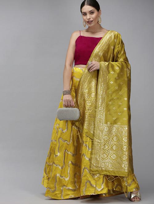self designed flared semi-stitched lehenga - 19661478 - Very Small Image - 1