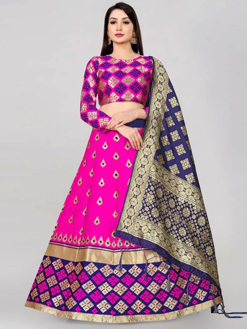 self designed flared semi-stitched lehenga - 19661488 - Very Small Image - 1