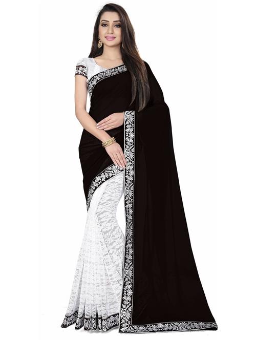 half and half woven saree - 19661947 - Very Small Image - 1