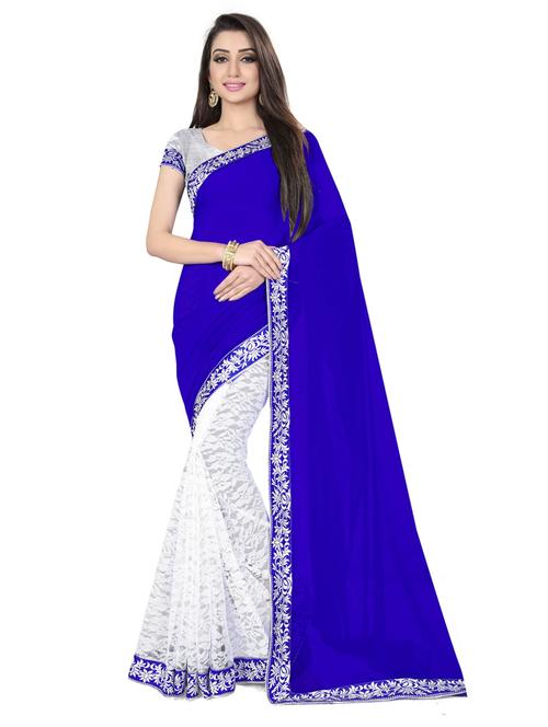 half and half woven self designed saree - 19661970 - Very Small Image - 1
