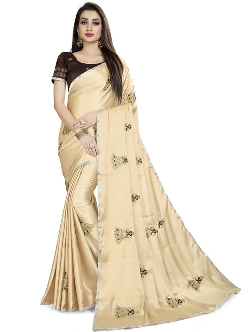 embroidered woven saree with blouse - 19662024 - Very Small Image - 1