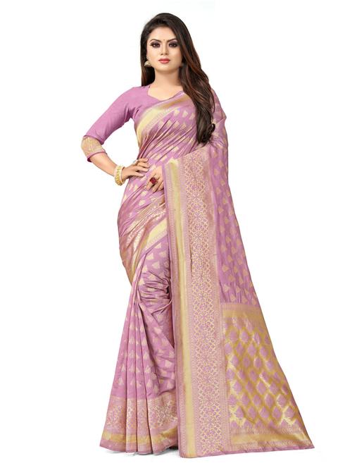 self designed banarasi saree with blouse - 19662046 - Very Small Image - 1