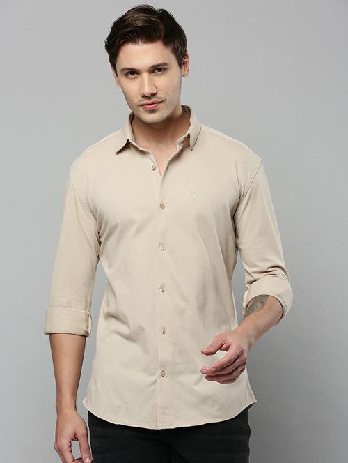 mens solid casual shirt - 19662852 - Very Small Image - 1
