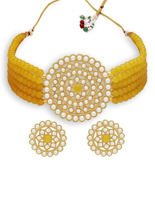 multi colored brass necklaces and earring - 19663182 - Very Small Image - 1