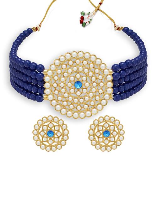 multi colored brass necklaces and earring - 19663185 - Very Small Image - 1