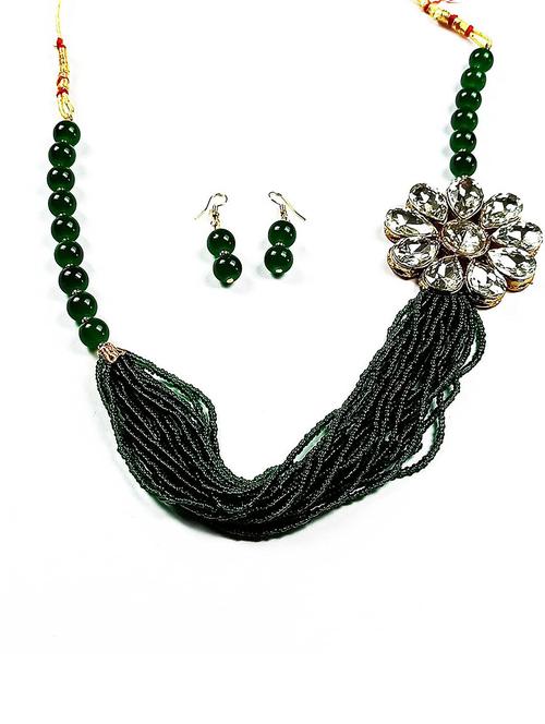 multi colored metal necklaces and earring - 19663211 - Very Small Image - 1