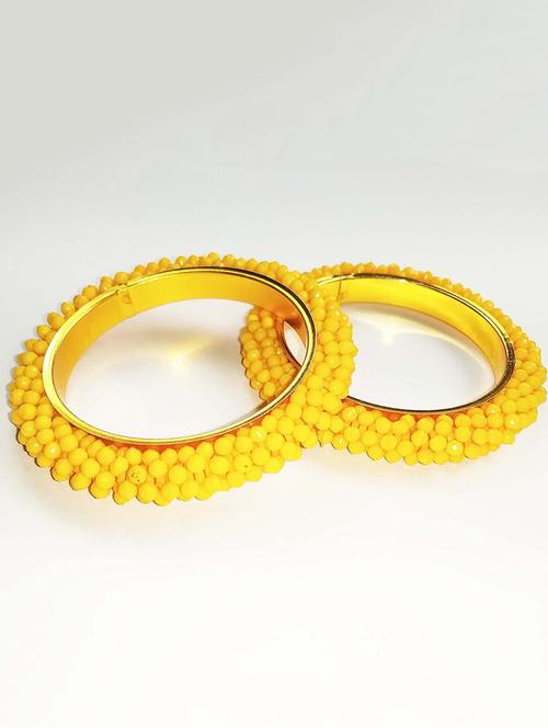 yellow alloy bangle - 19663395 - Very Small Image - 1