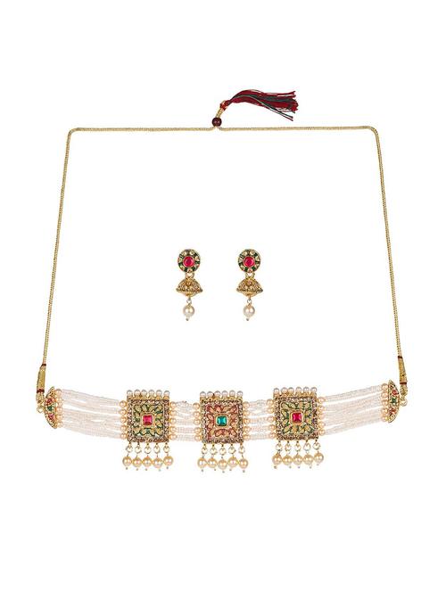 mad club women metal necklace and earrings - 19663539 - Very Small Image - 1