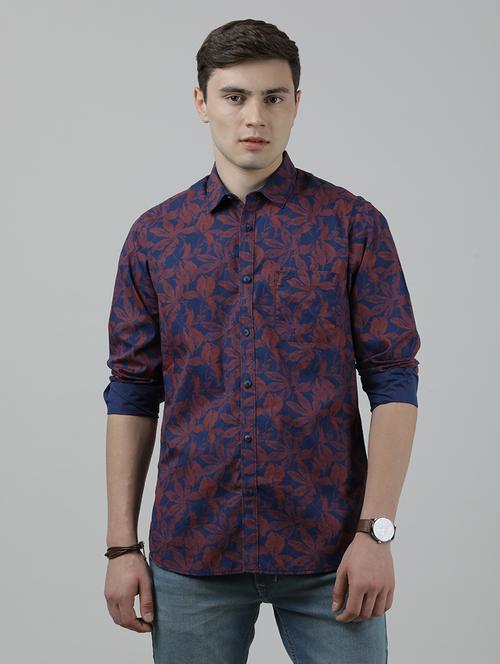blue cotton casual shirt - 19663626 - Very Small Image - 1