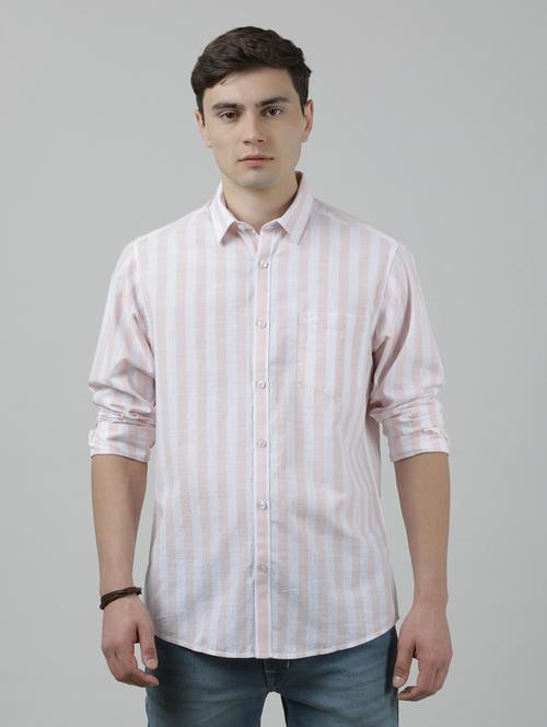 pink cotton casual shirt - 19663637 - Very Small Image - 1
