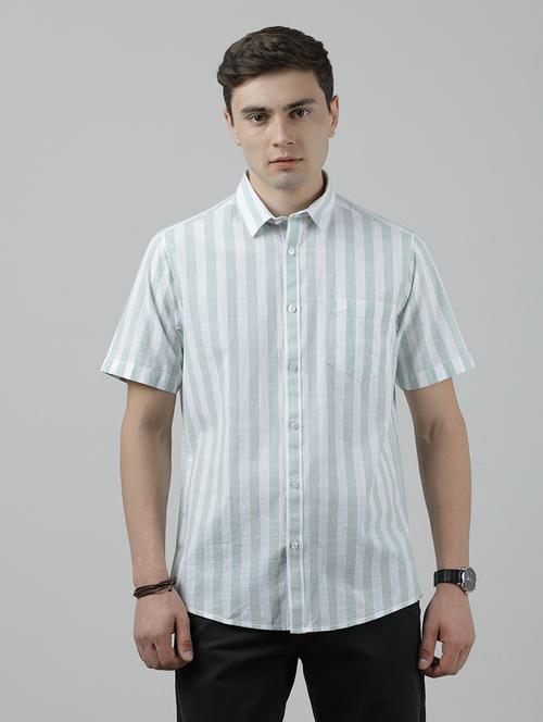 green cotton casual shirt - 19663641 - Very Small Image - 1