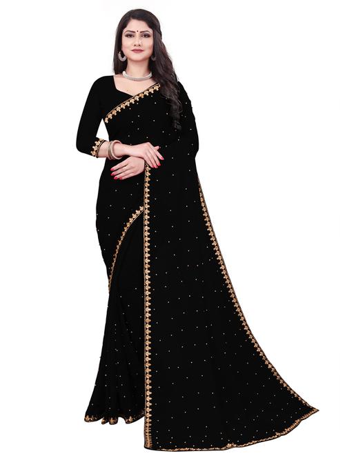 zari lace woven saree - 19663979 - Very Small Image - 1