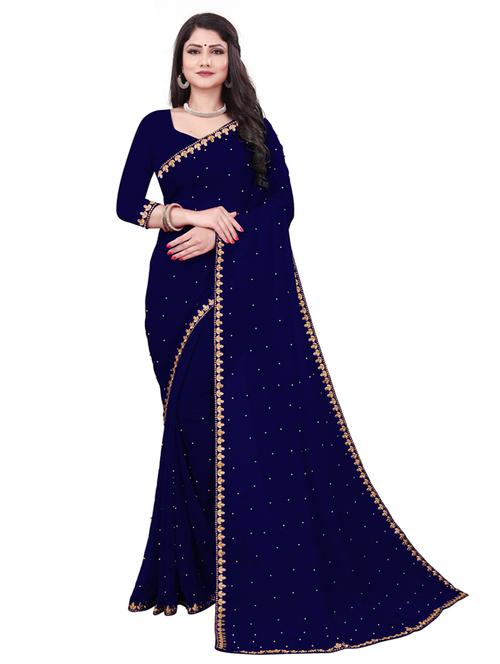 zari lace woven saree - 19663981 - Very Small Image - 1