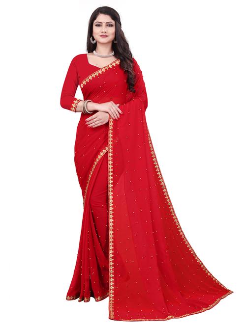 zari lace woven saree - 19663983 - Very Small Image - 1