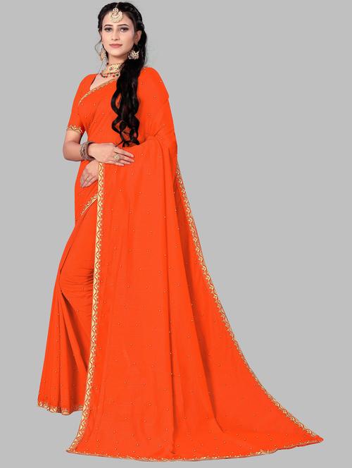 zari lace woven saree with blouse - 19664024 - Very Small Image - 1