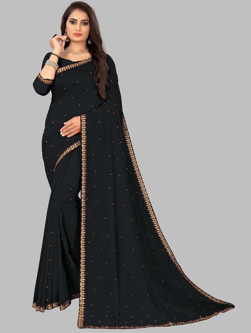 zari woven saree with blouse - 19664064 - Very Small Image - 1