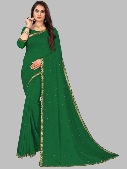 zari woven saree with blouse - 19664068 - Very Small Image - 1