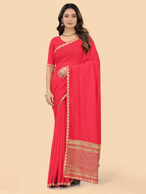 zari woven saree with blouse - 19664079 - Very Small Image - 1