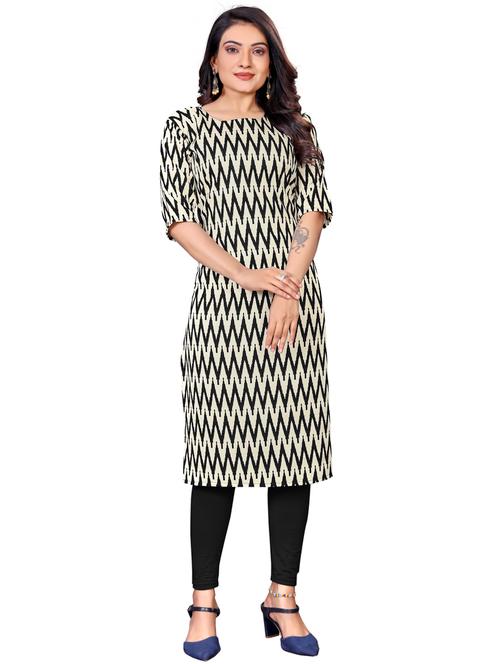 chevron printed straight kurta - 19664237 - Very Small Image - 1
