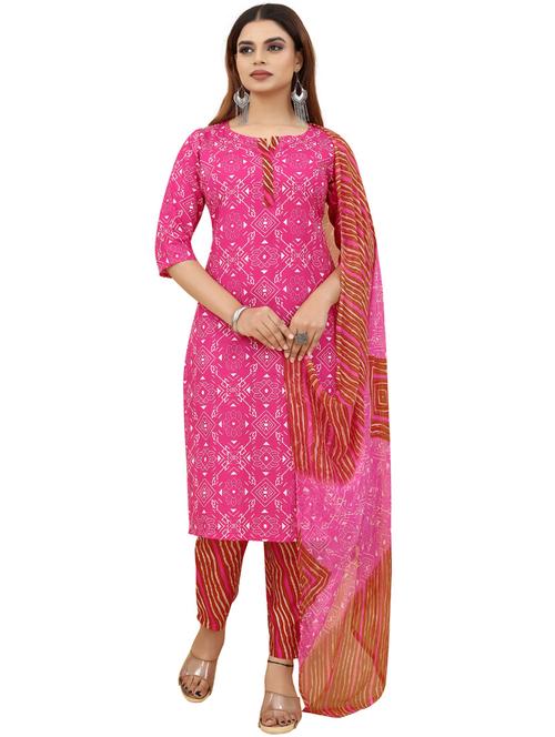 notch neck kurta pant set - 19664323 - Very Small Image - 1