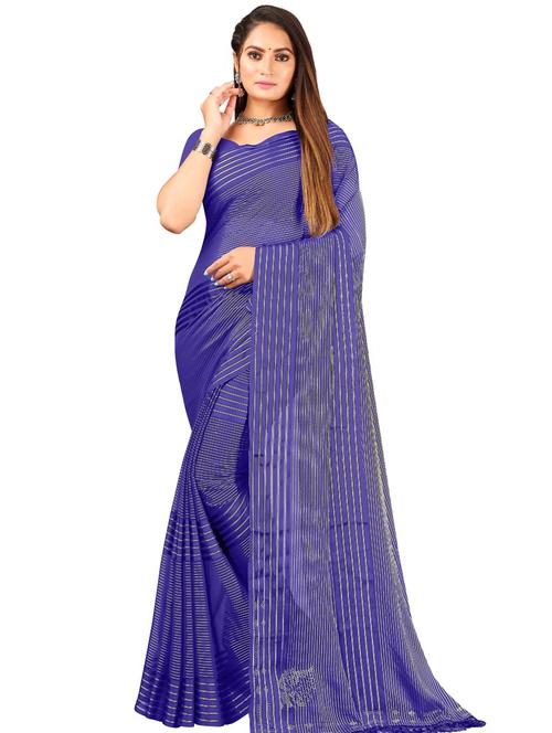 self design woven saree with blouse - 19664442 - Very Small Image - 1