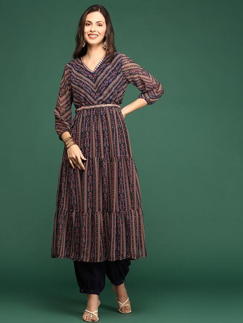 women's tiered kurta - 19665047 - Very Small Image - 1