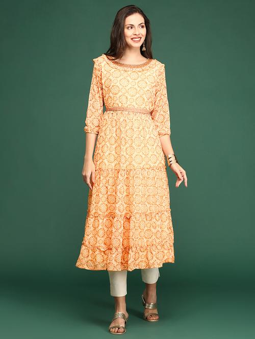 women's tiered kurta - 19665052 - Very Small Image - 1