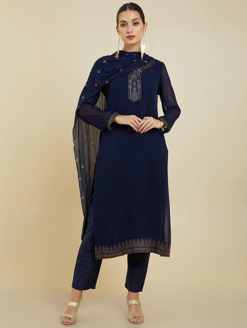 v-neck suit set - 19665177 - Very Small Image - 1