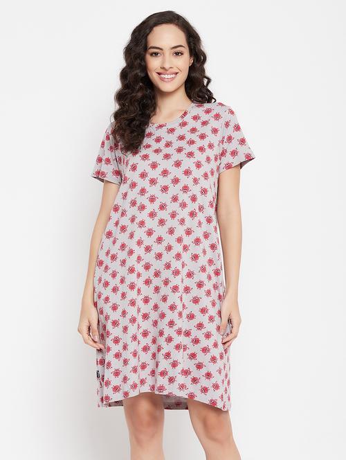 grey alien print sleepshirt - 19665301 - Very Small Image - 1