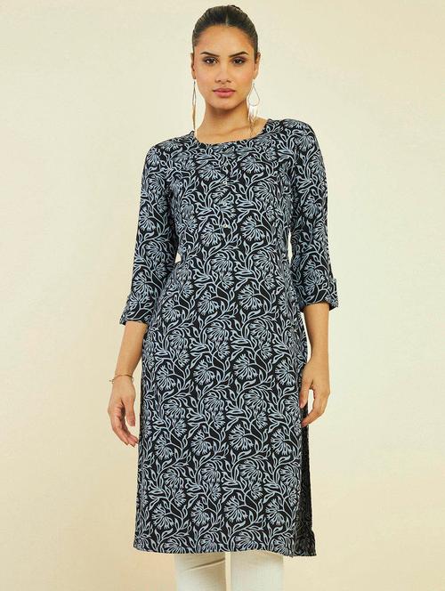 women's straight kurta - 19665444 - Very Small Image - 1
