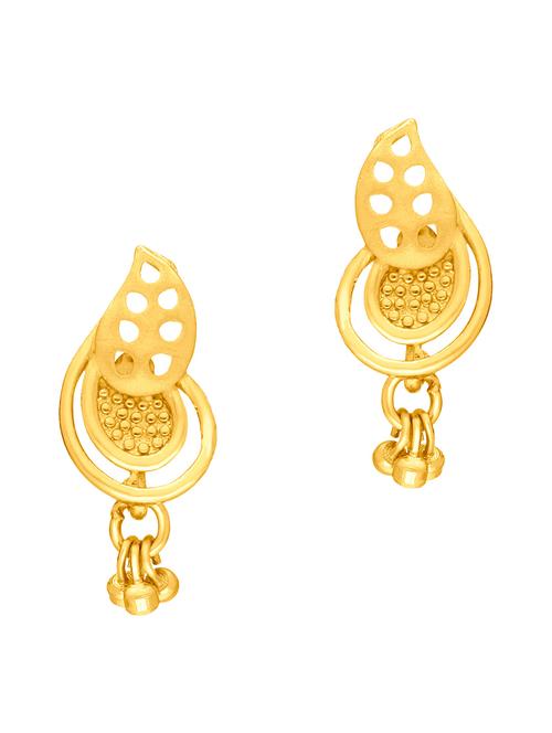 gold brass studs earring - 19666964 - Very Small Image - 1