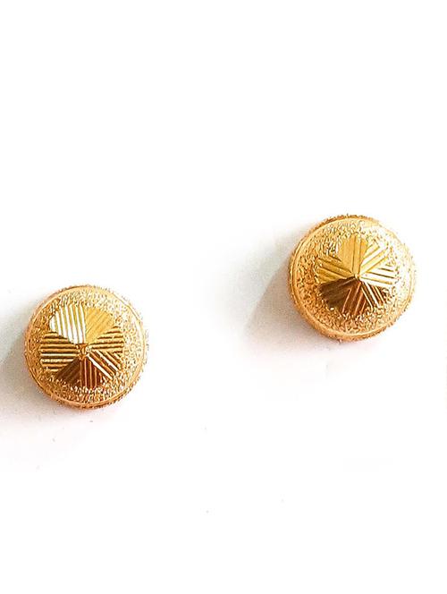 gold brass studs earring - 19667034 - Very Small Image - 1